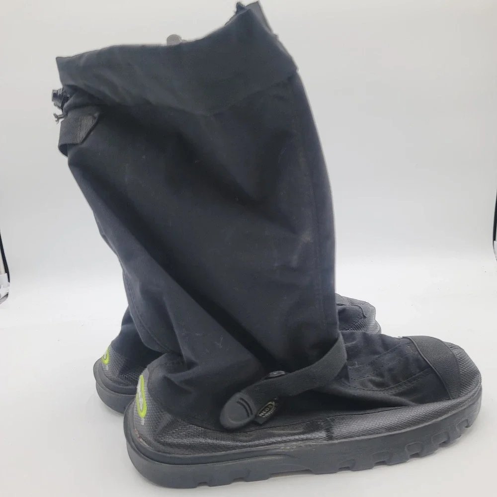 NEOS Overshoe Waterproof Winter Boots Black XL Adjustable Buckle Lug Sole